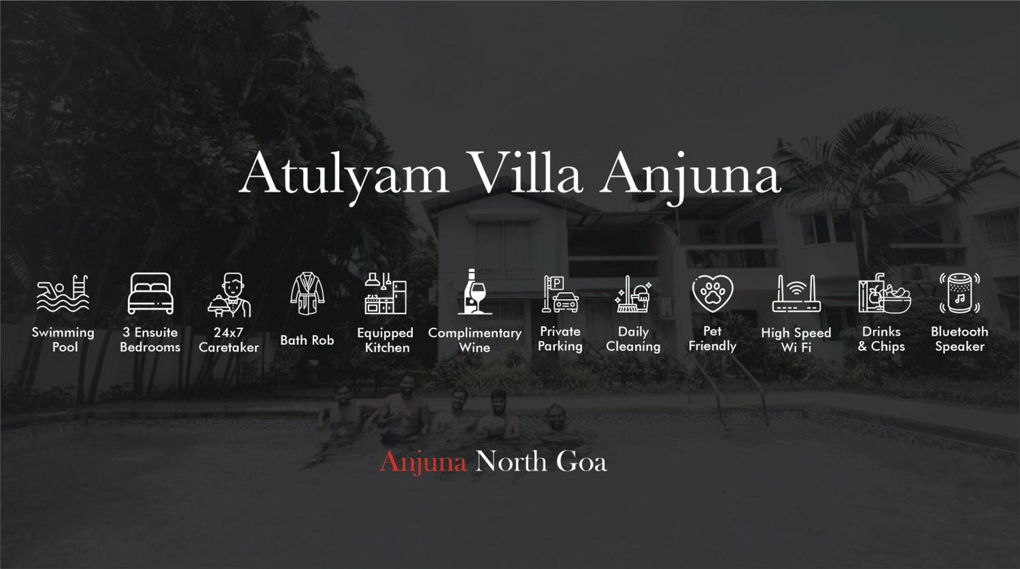 Atulyam Villa- 안주나 외부 사진